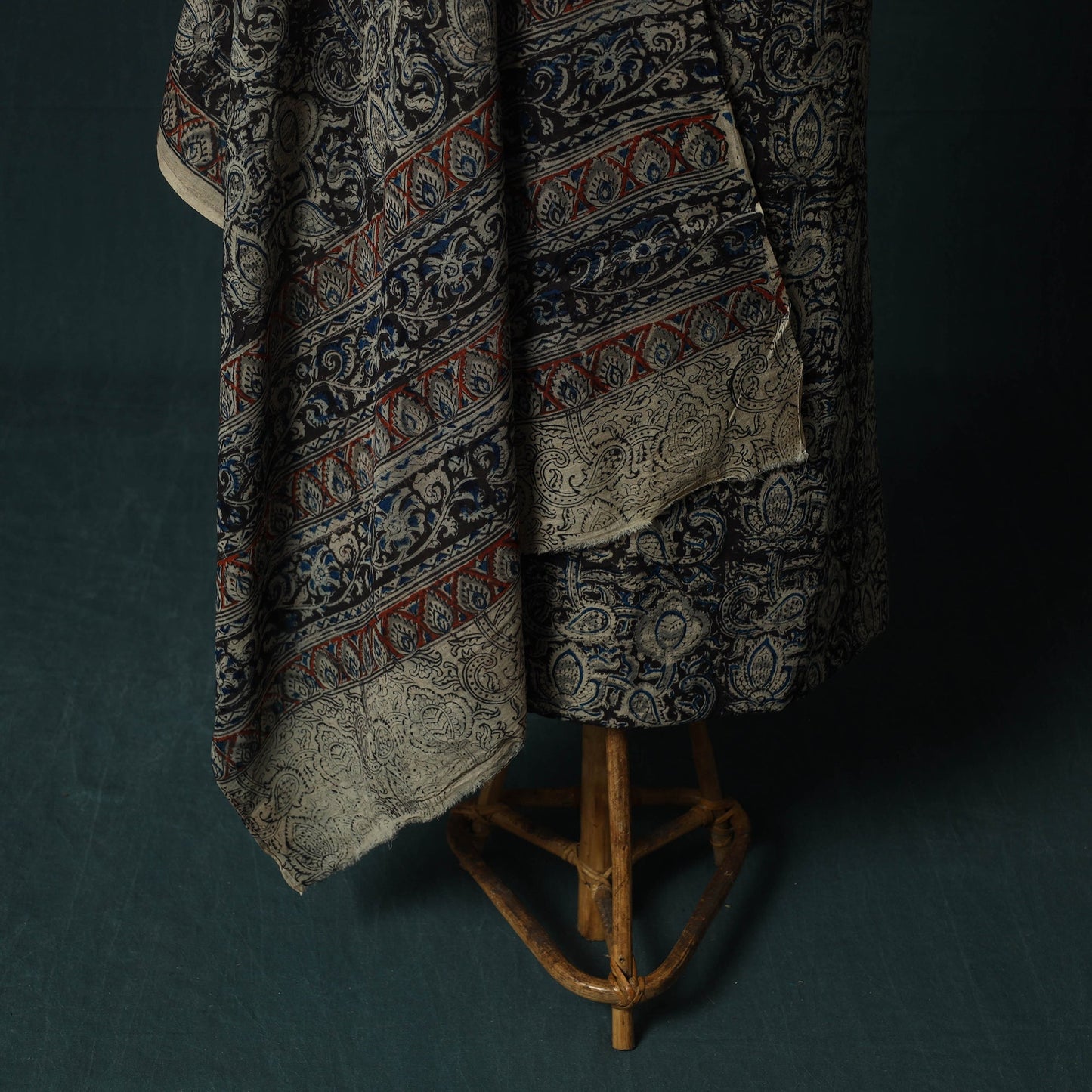 Pedana hand block print natural dyed cotton kalamkari 2pc