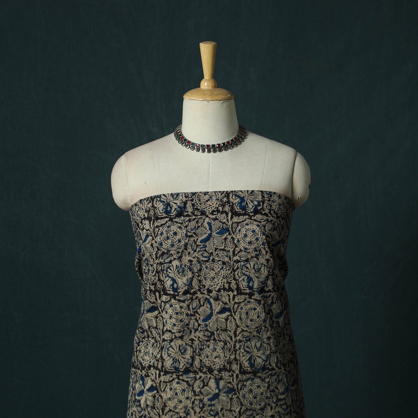 Pedana hand block print natural dyed cotton kalamkari 2pc