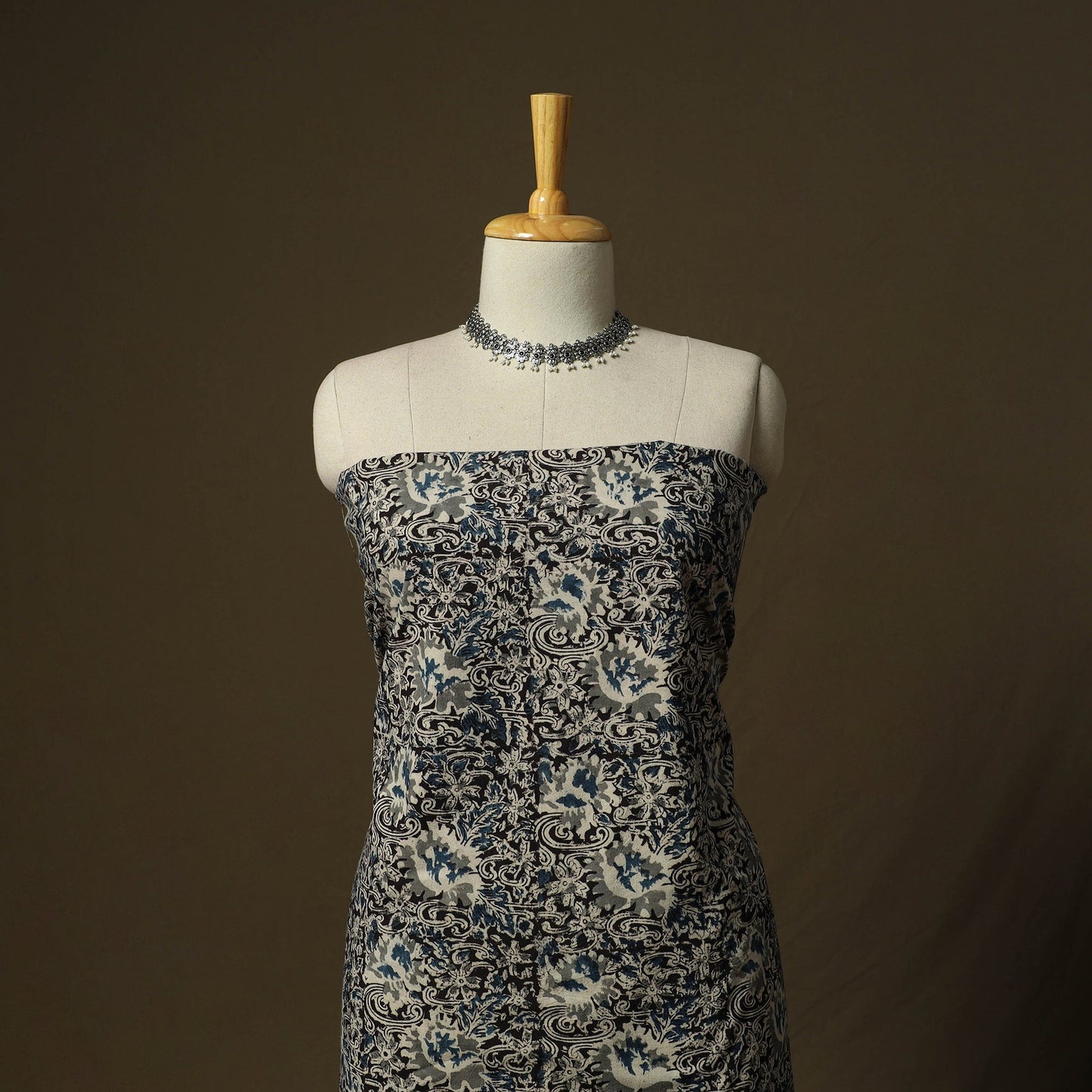 Pedana hand block print natural dyed cotton kalamkari 2pc
