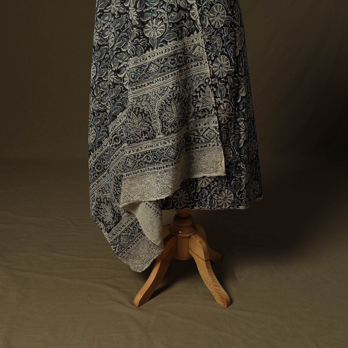 Pedana hand block print natural dyed cotton kalamkari 2pc
