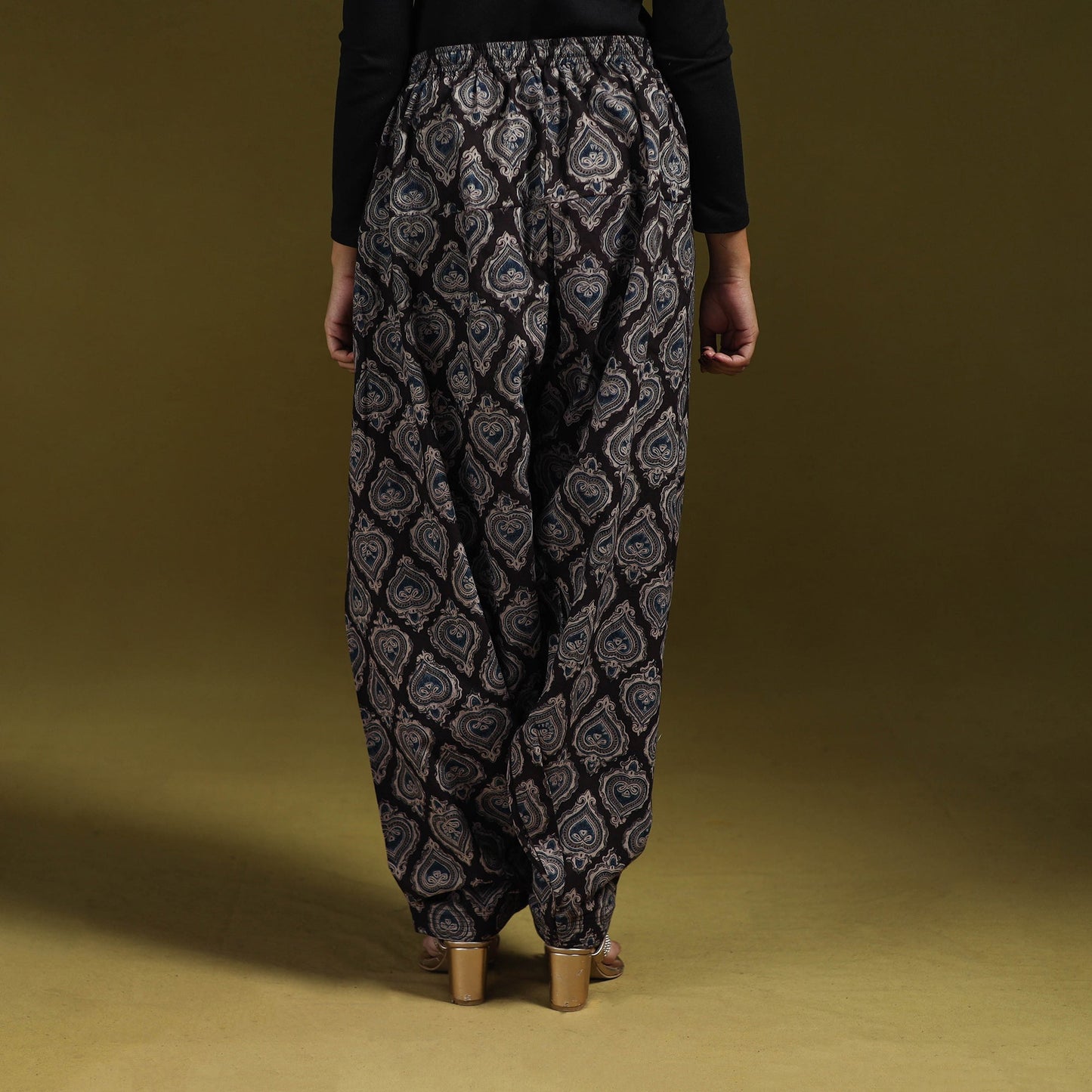 Pedana hand natural dyed cotton kalamkari salwar 02