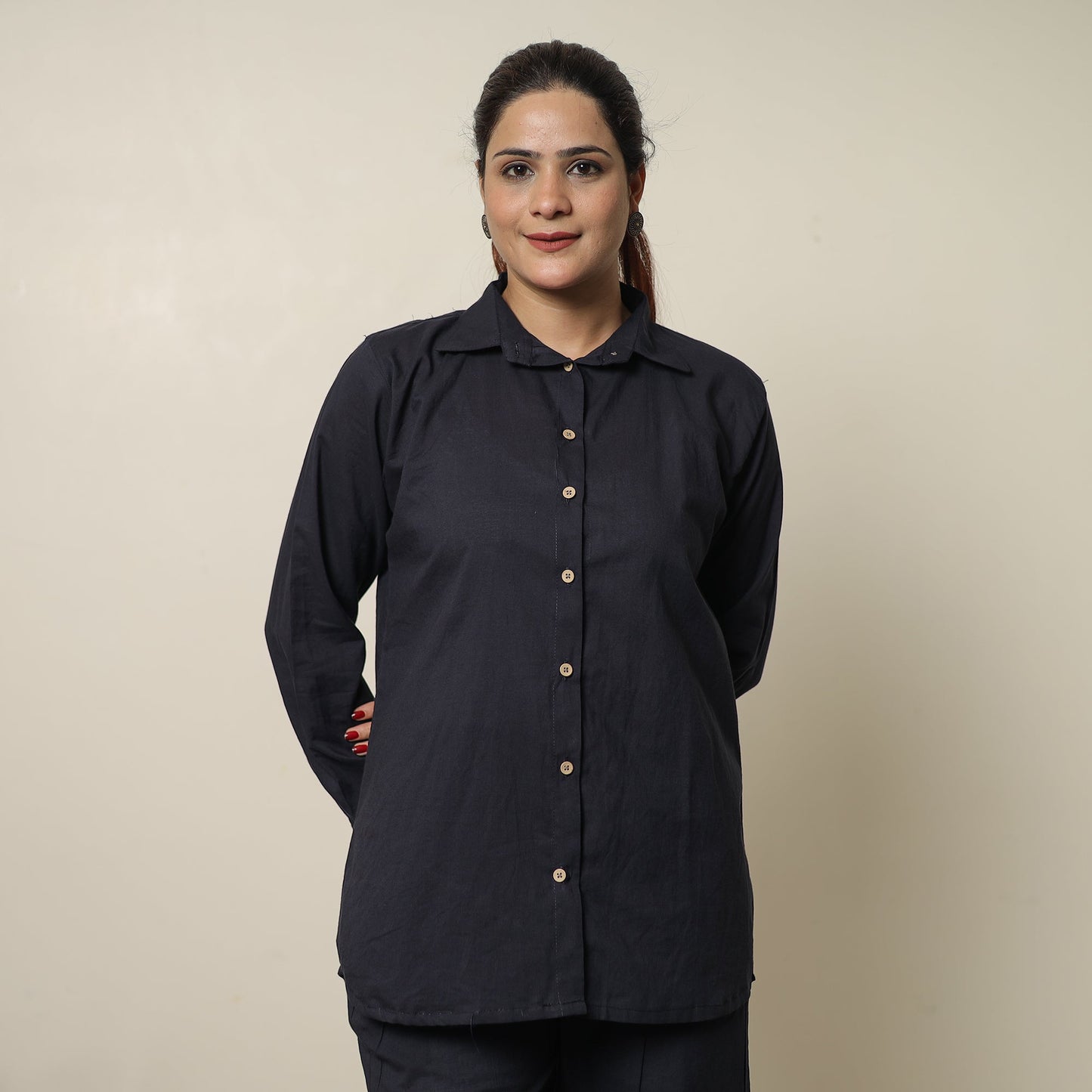 Plain Dyed Cotton Co-Ord Set 01
