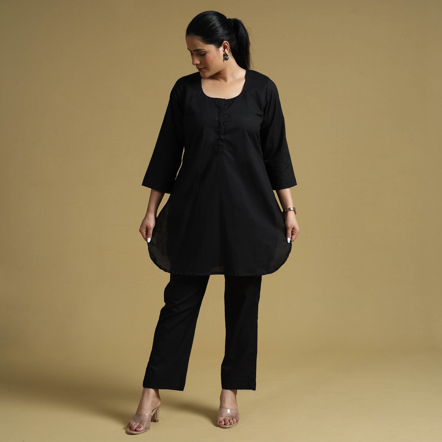 Plain Dyed Cotton Co-Ord Set Online at iTokri.com