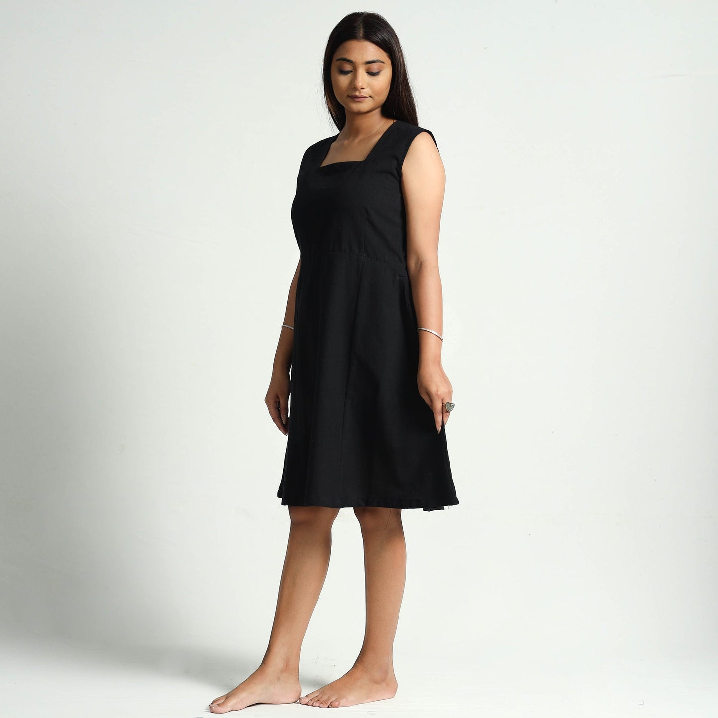 Plain Handloom Cotton Dress