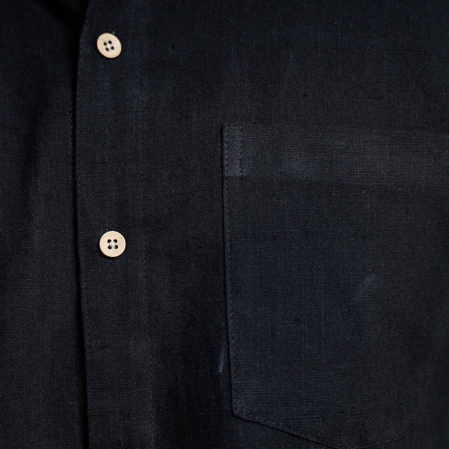 Plain Handloom Cotton Men Half Sleeve Shirt