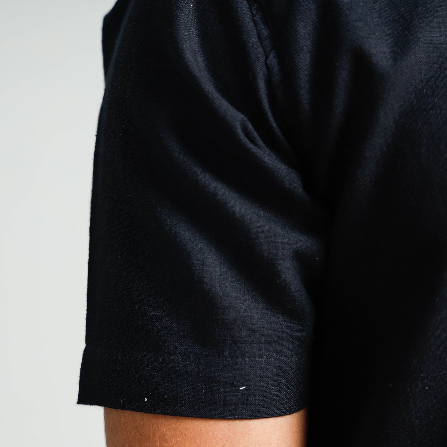 Plain Handloom Cotton Men Half Sleeve Shirt