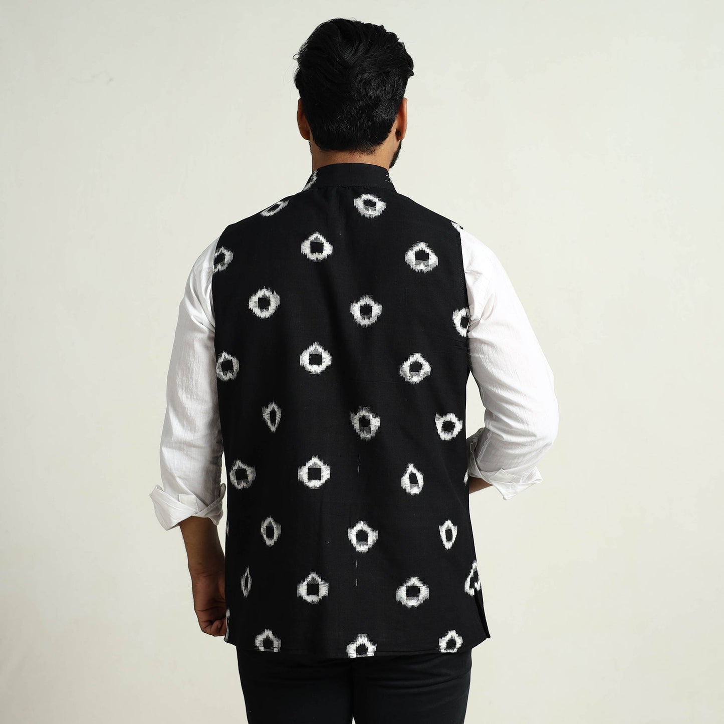 Pochampally Ikat Cotton Nehru Jacket