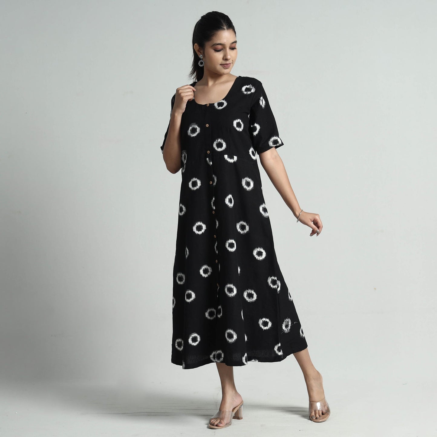 Pochampally Double Ikat Weave Cotton Dress