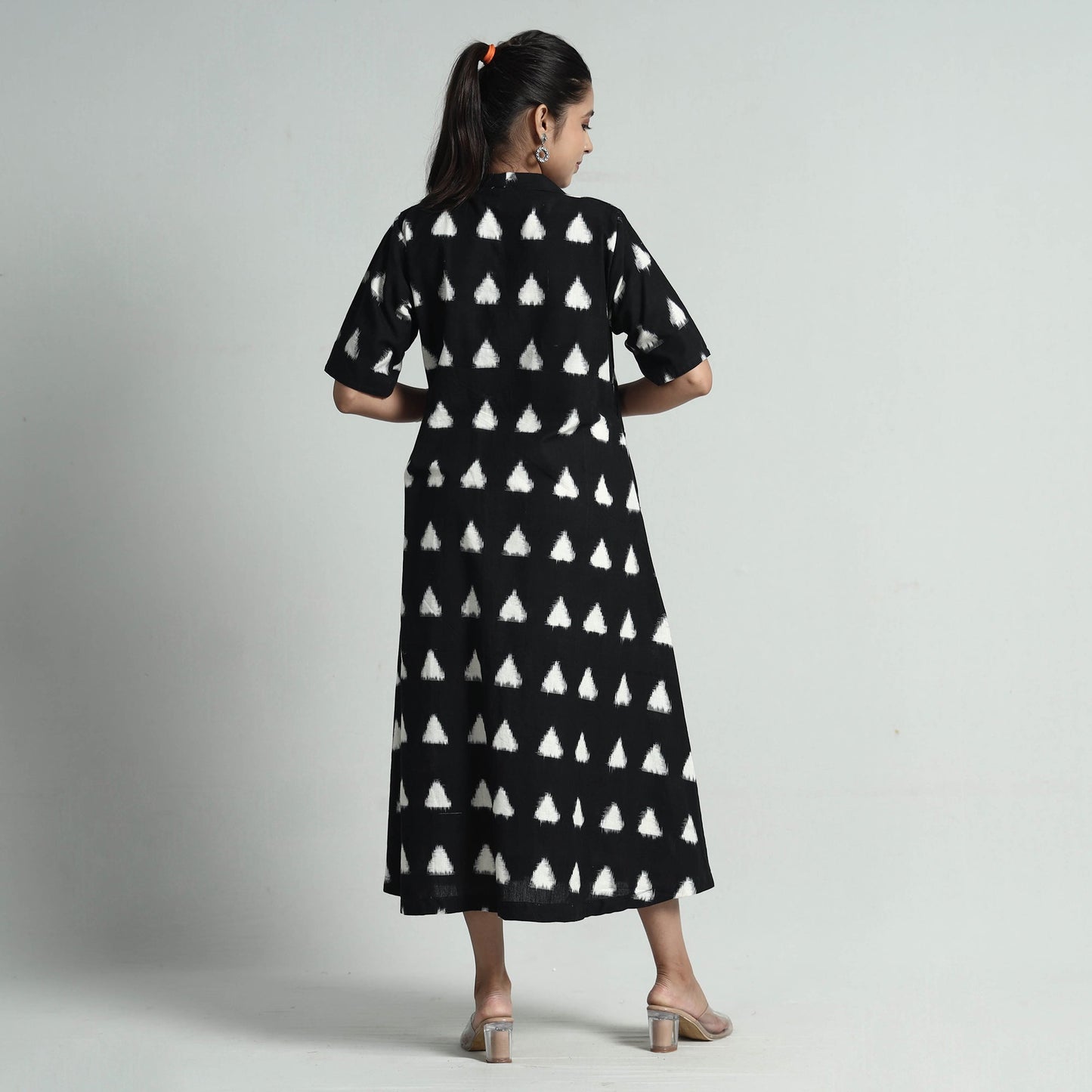 Buy Pochampally Double Ikat Weave Cotton Dress Online l iTokri.com