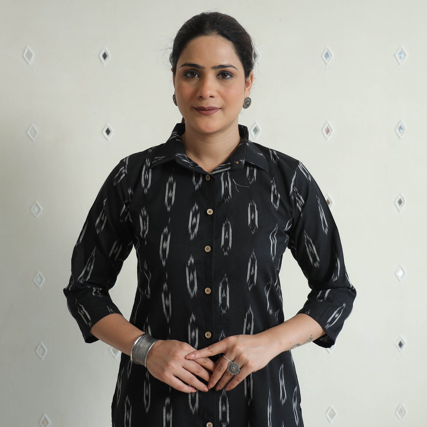 Pochampally Ikat Cotton Co-Ord Set 12