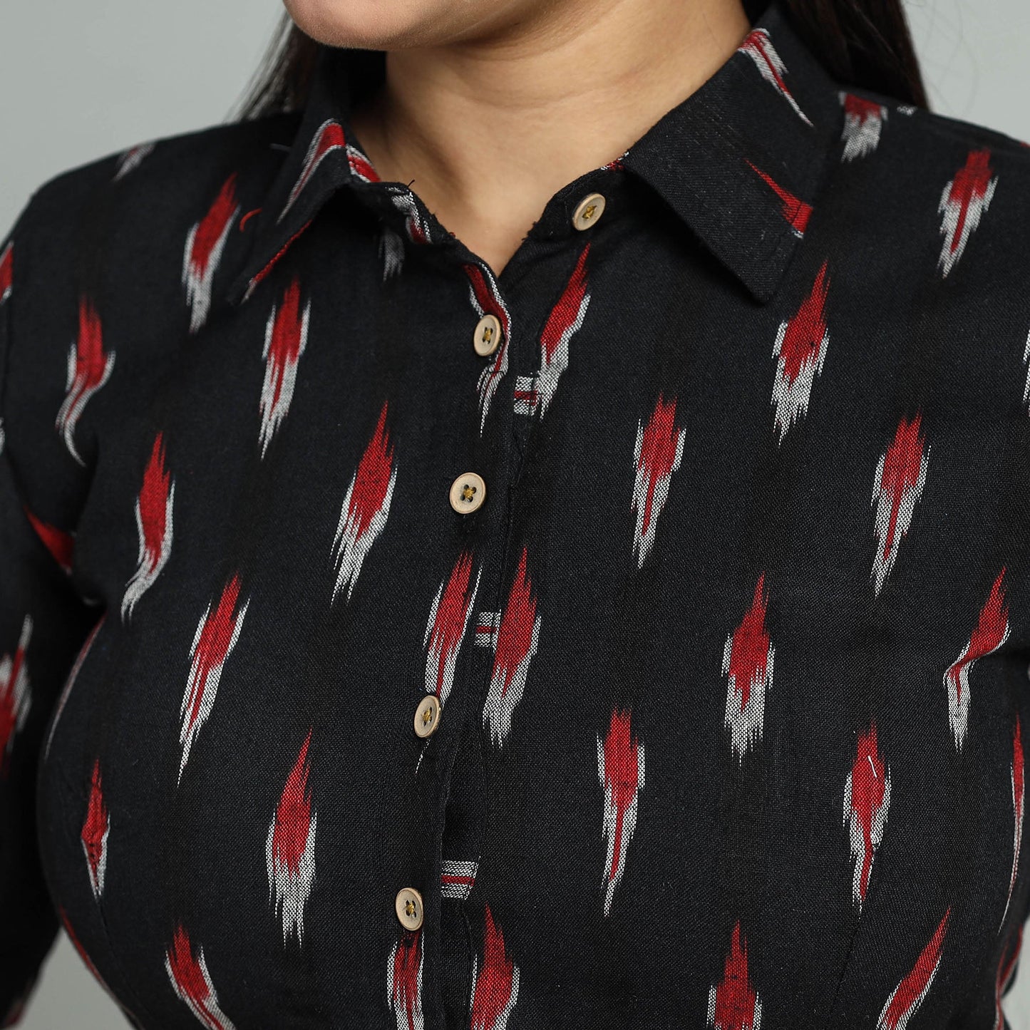 Buy Pochampally Ikat Cotton Stitched Blouse 25