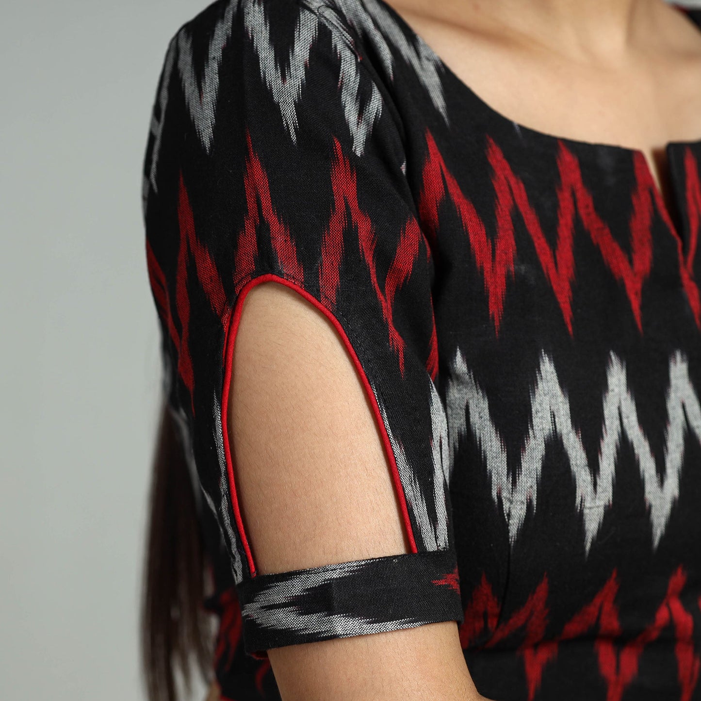 Buy Pochampally Ikat Cotton Stitched Blouse 28