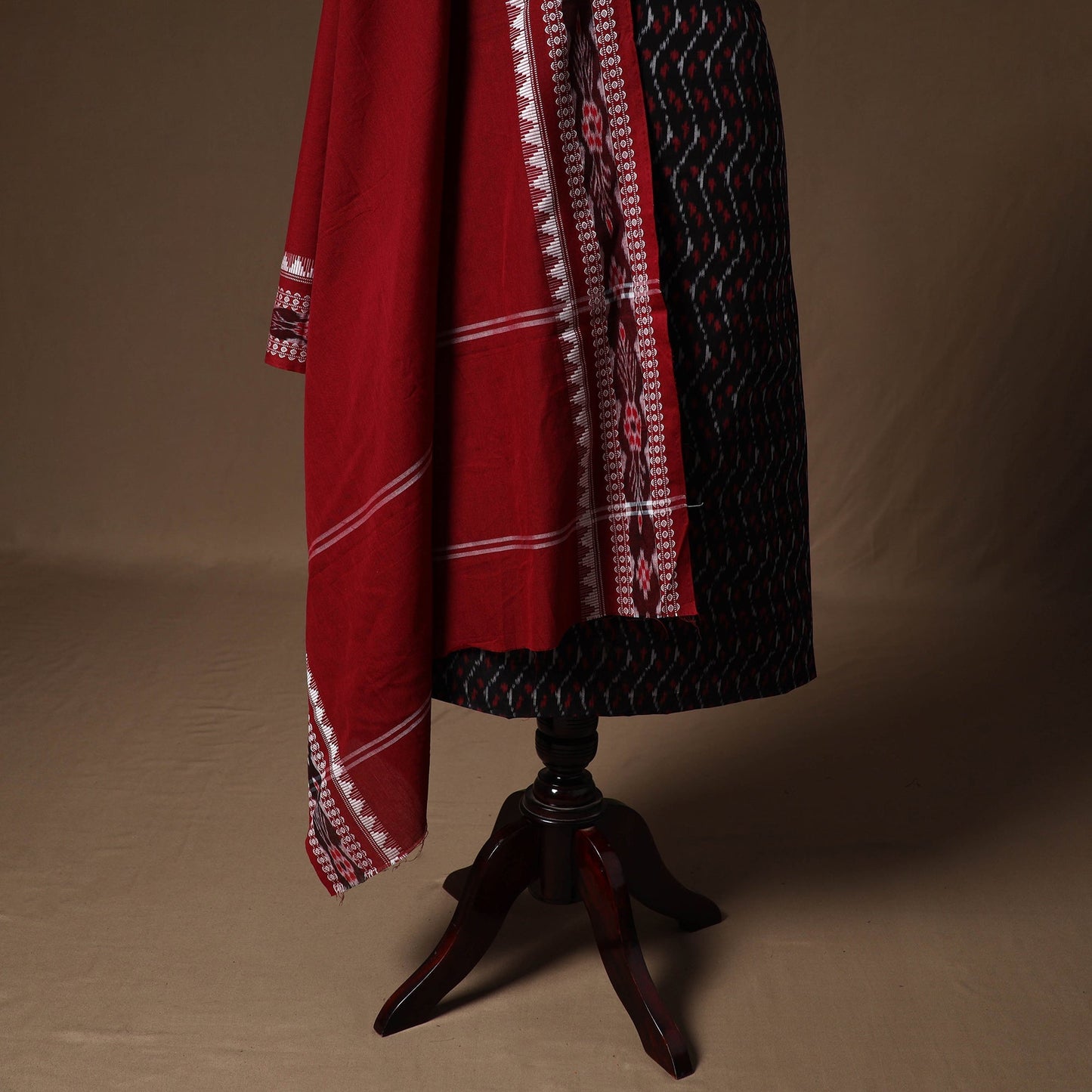 Pochampally ikat handloom mercerised cotton 2pc unstitched