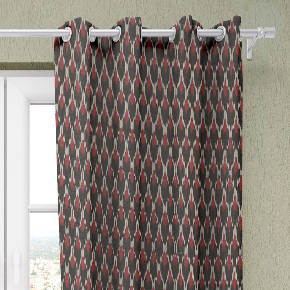 Pochampally Ikat Pure Cotton Fabric Door Curtain Online at iTokri.com