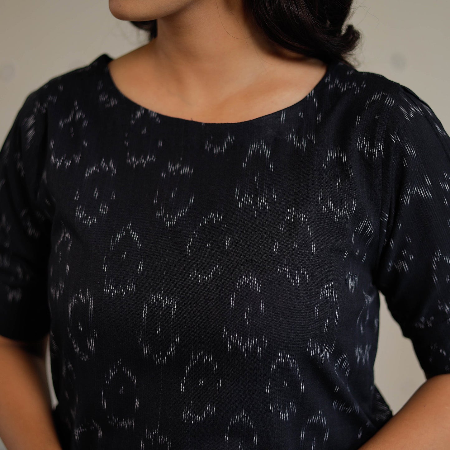 Pochampally Ikat Weave Cotton Dress 02