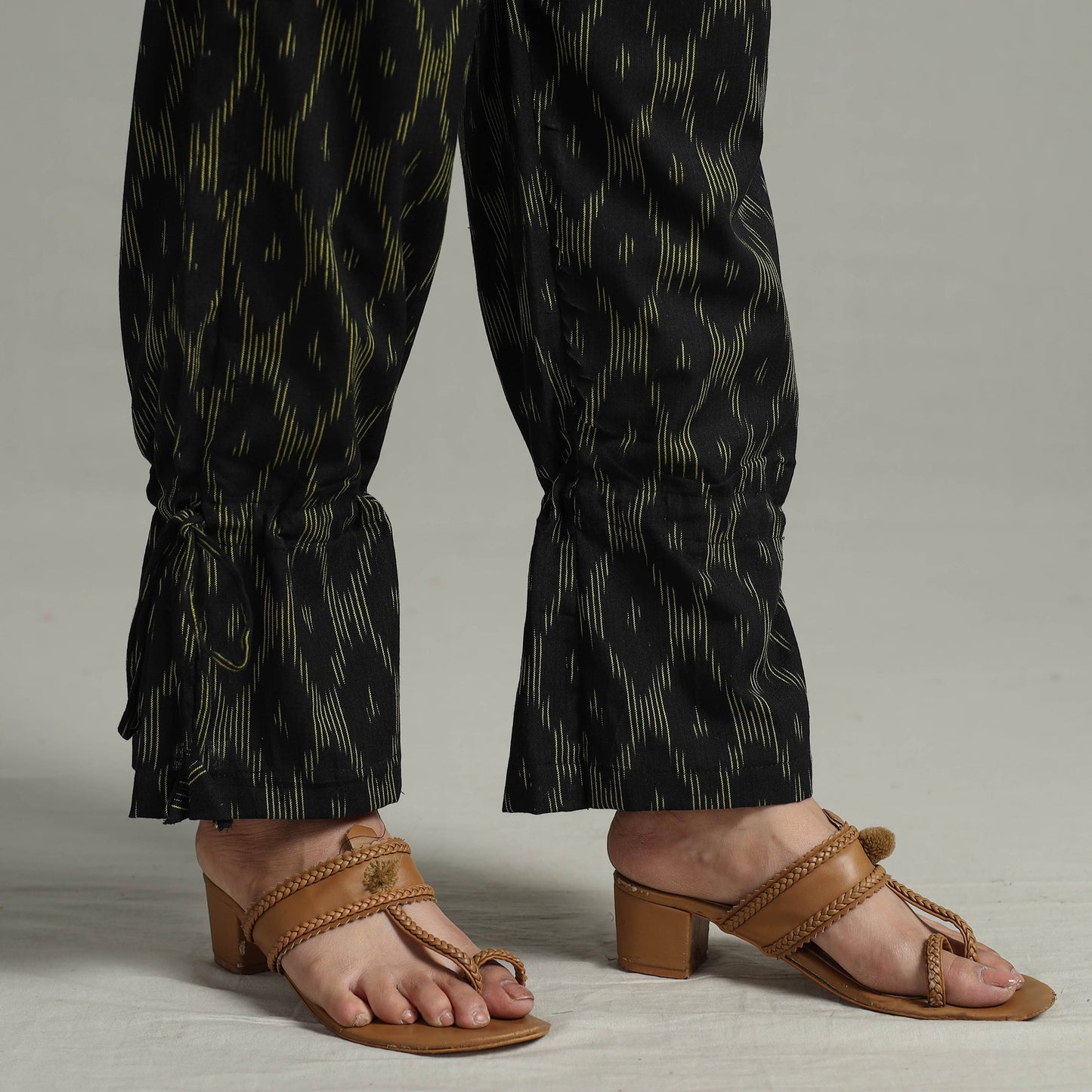 Buy Pochampally Ikat Weave Cotton Elasticated Pant 11 Online at iTokri.com