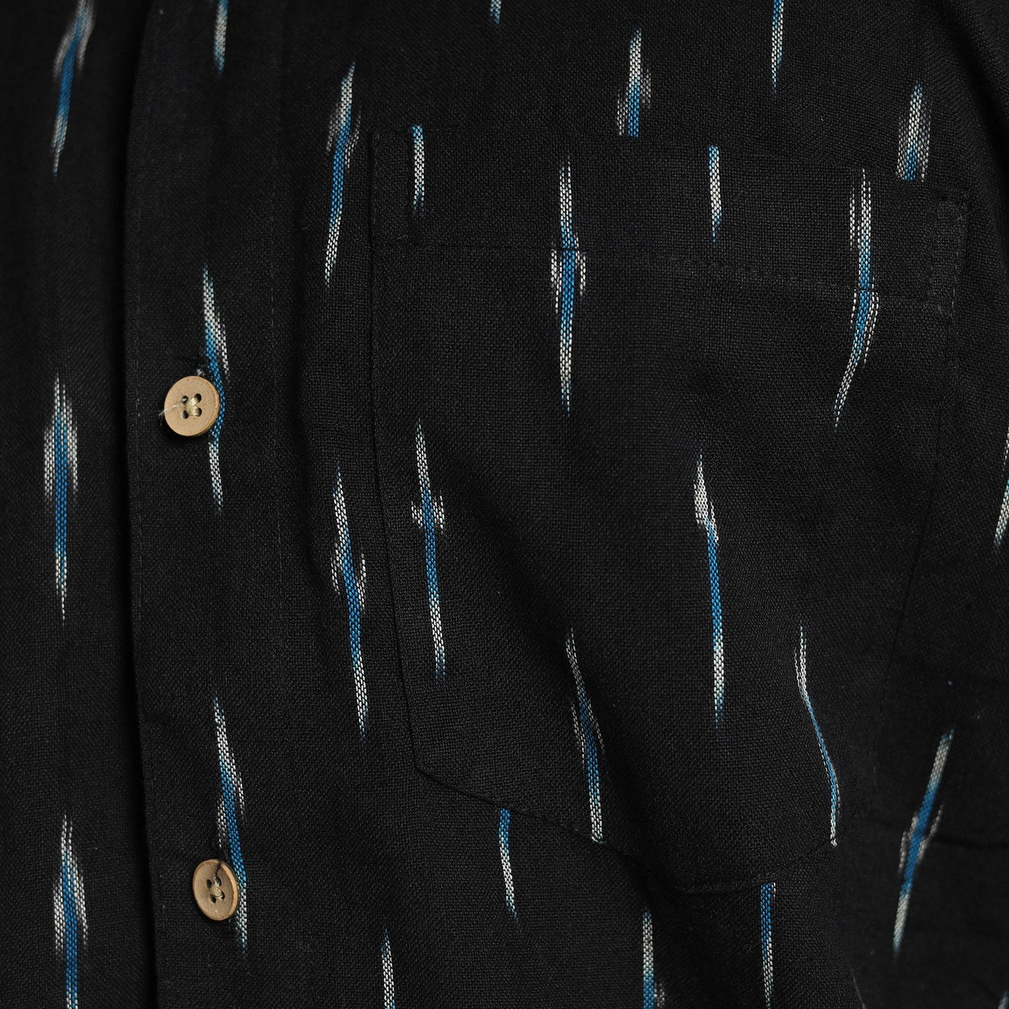 Pochampally Ikat Weave Cotton Men Full Sleeve Shirt 25