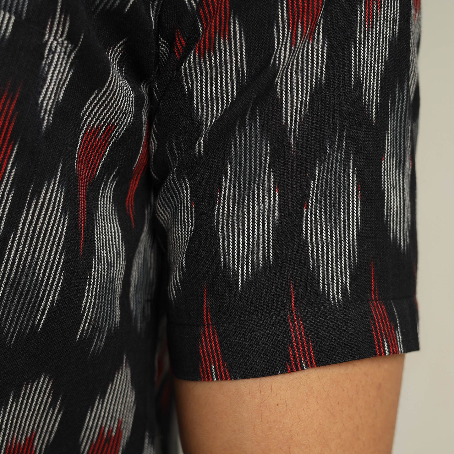 Buy Pochampally Ikat Weave Cotton Men Half Sleeve Shirt 08 Online at iTokri.com