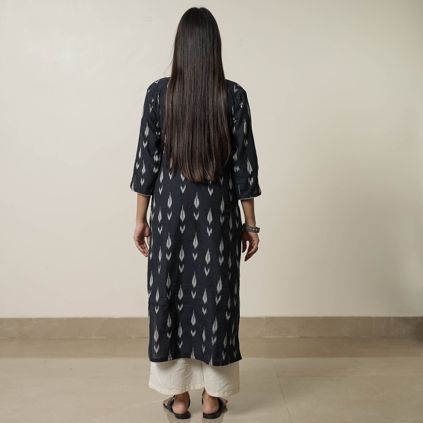 Pochampally Ikat Weave Cotton Straight Kurta 19