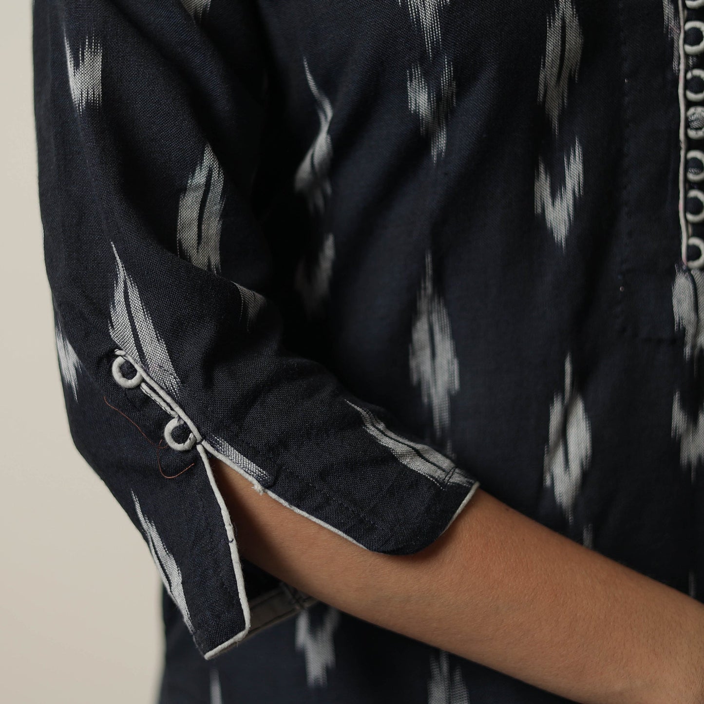 Pochampally Ikat Weave Cotton Straight Kurta 19