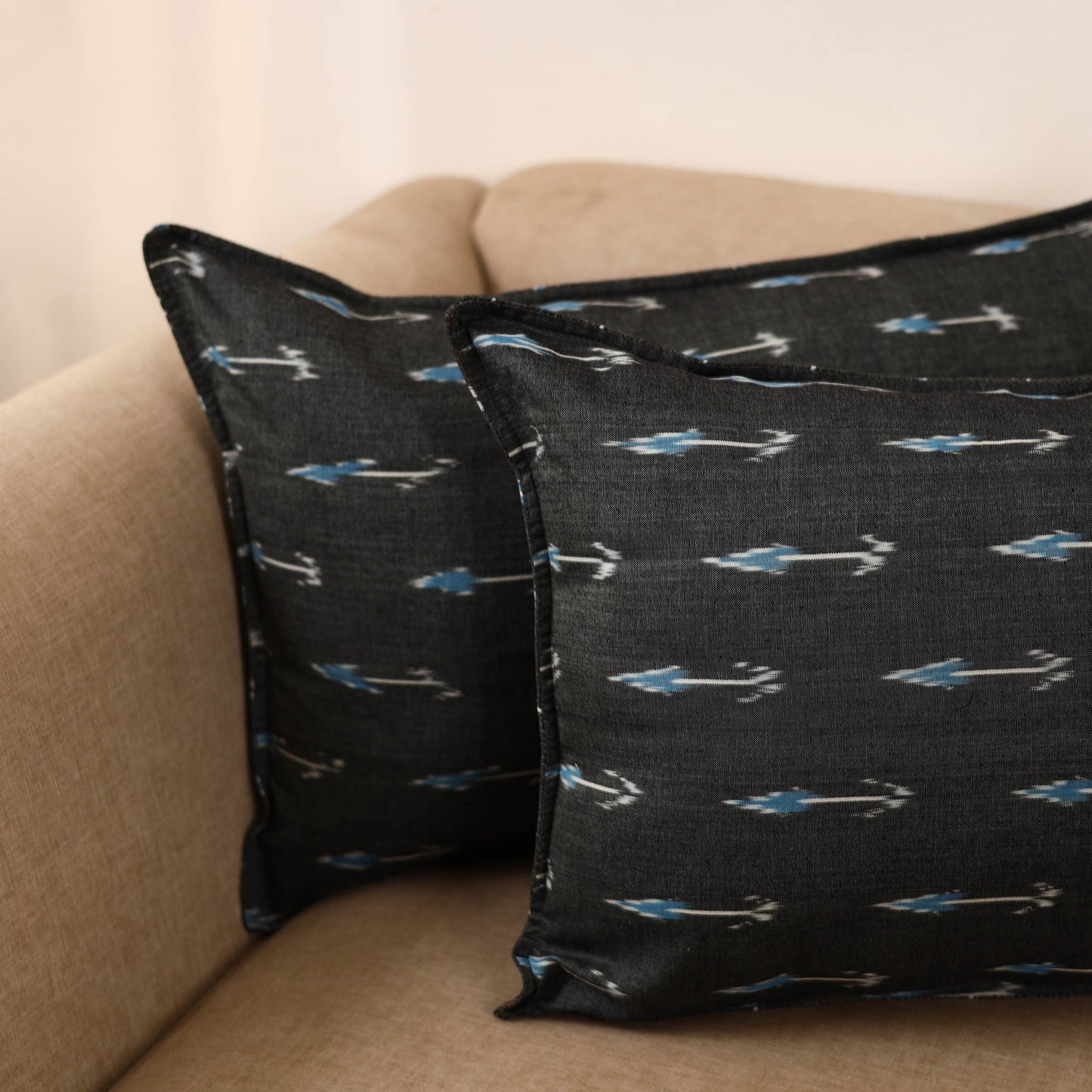 Pochampally ikat weave pillow covers (set of 2) 15