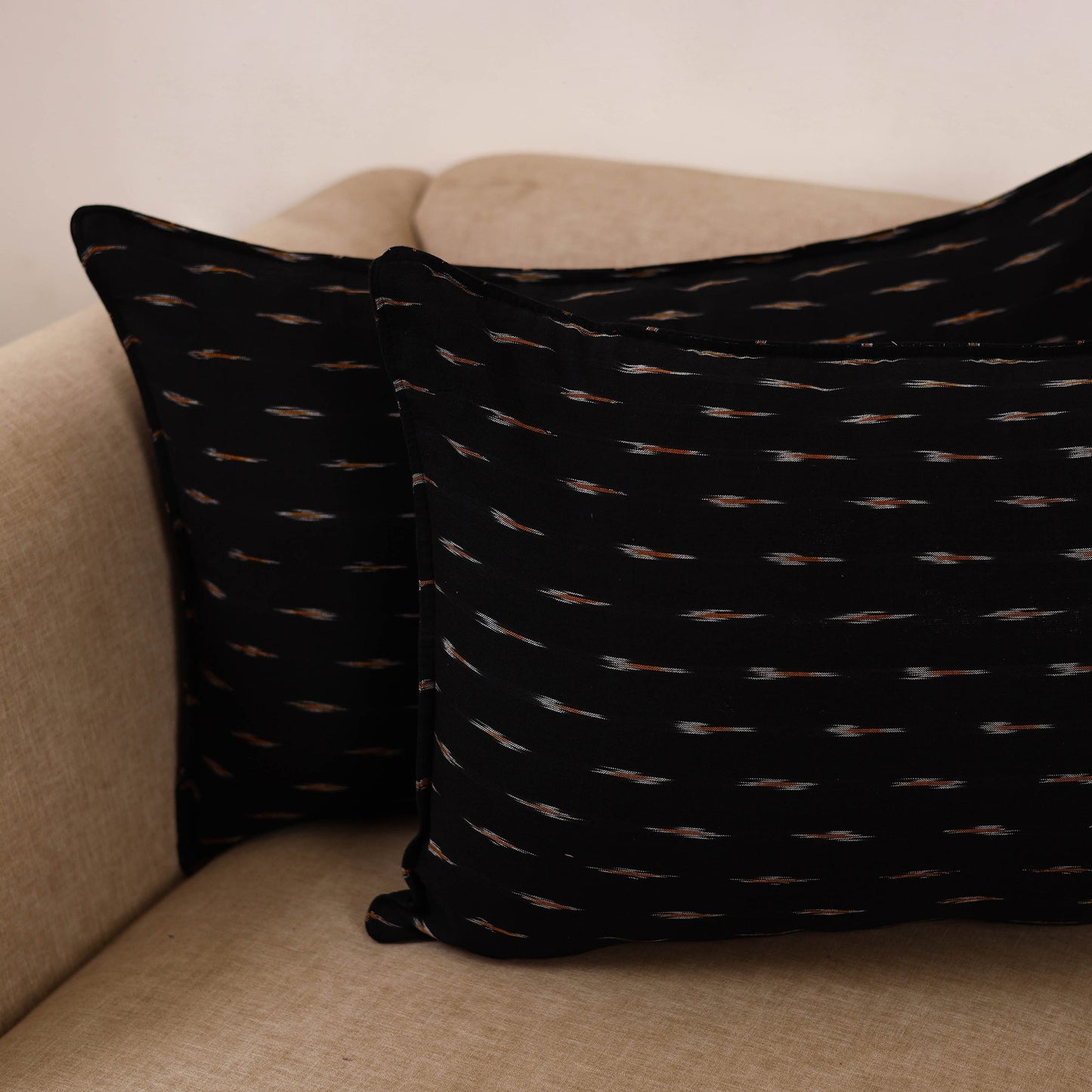 Pochampally ikat weave pillow covers (set of 2) 28