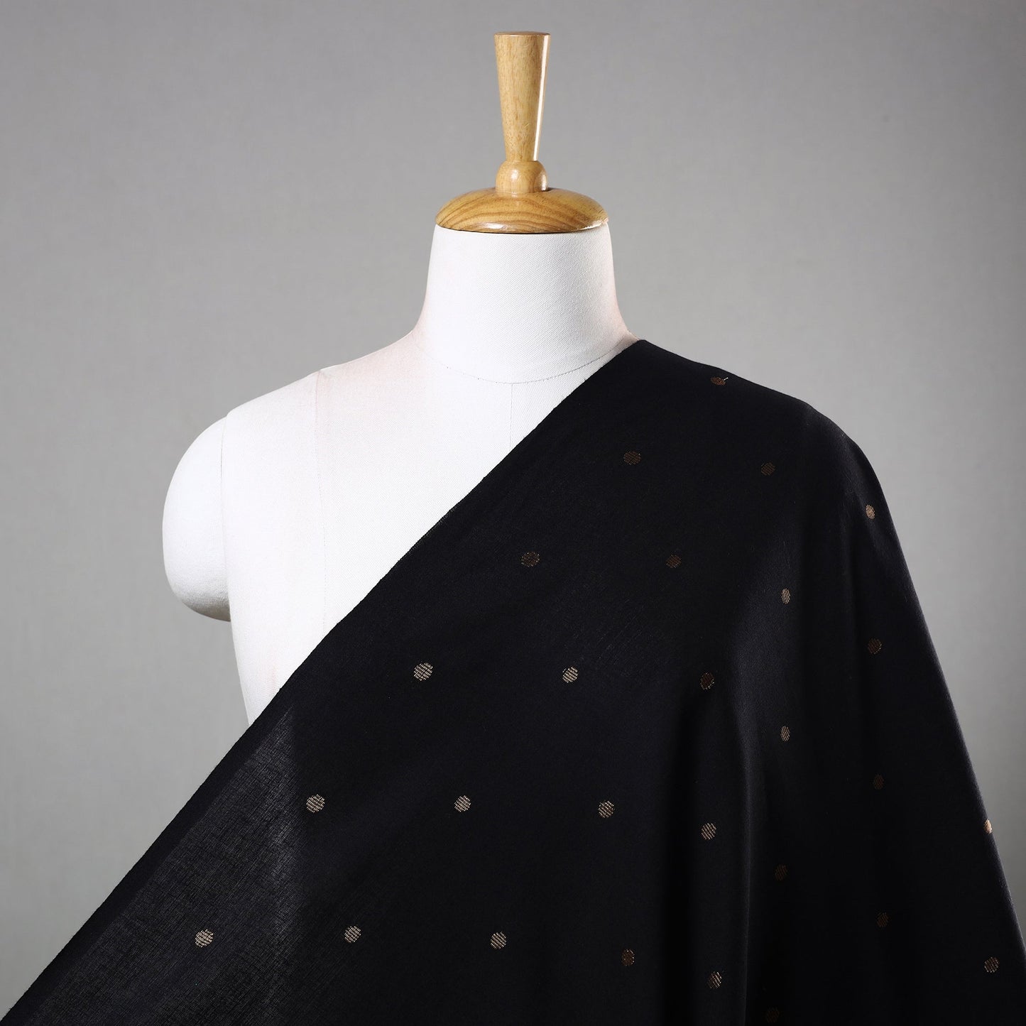 Buy Cotton Black Jacquard Fabric Online – Premium Quality