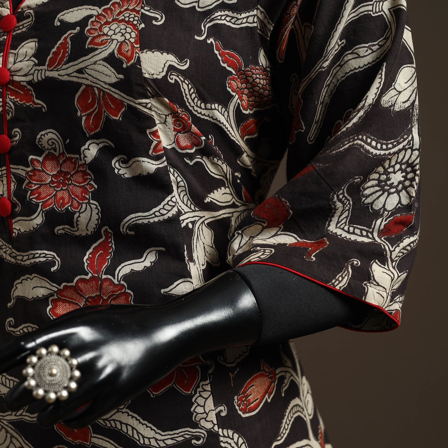 Printed cotton a-line kalamkari kurta for women 01