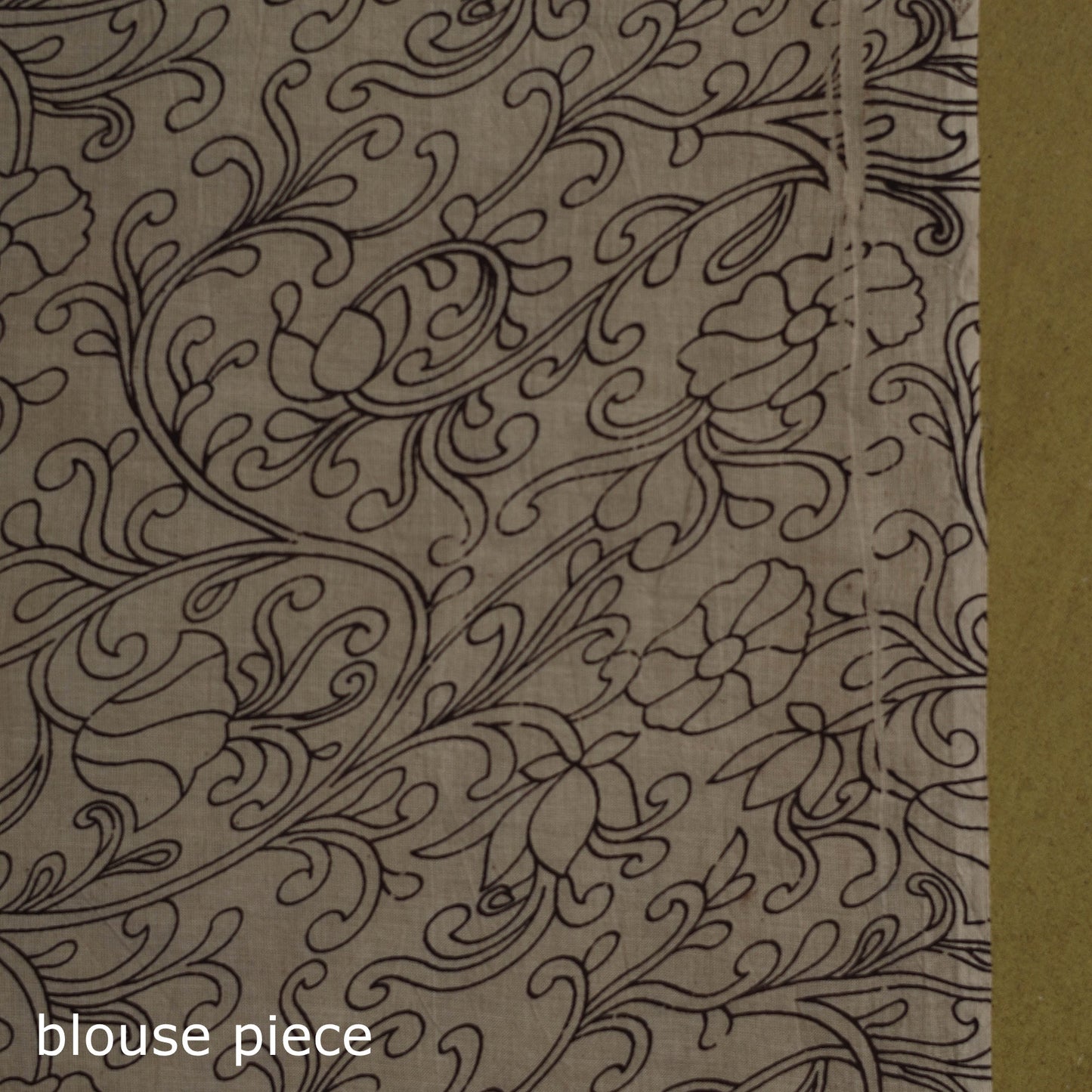 Printed cotton nellore kalamkari saree 38 - handcrafted