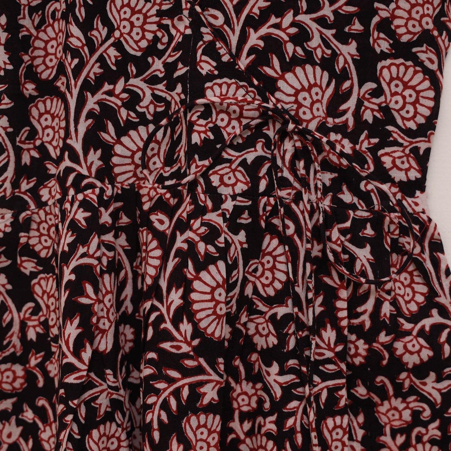 Pure cotton baby girls bagh angrakha dress (1-2 years) 05