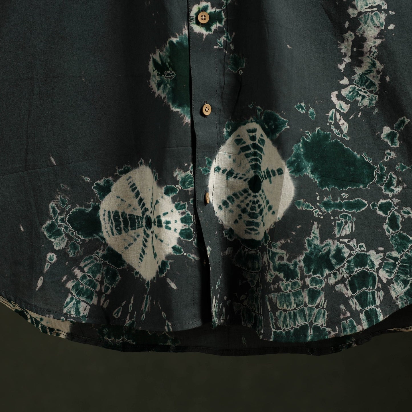 Pure cotton half sleeve tie-dye men shibori shirt 03