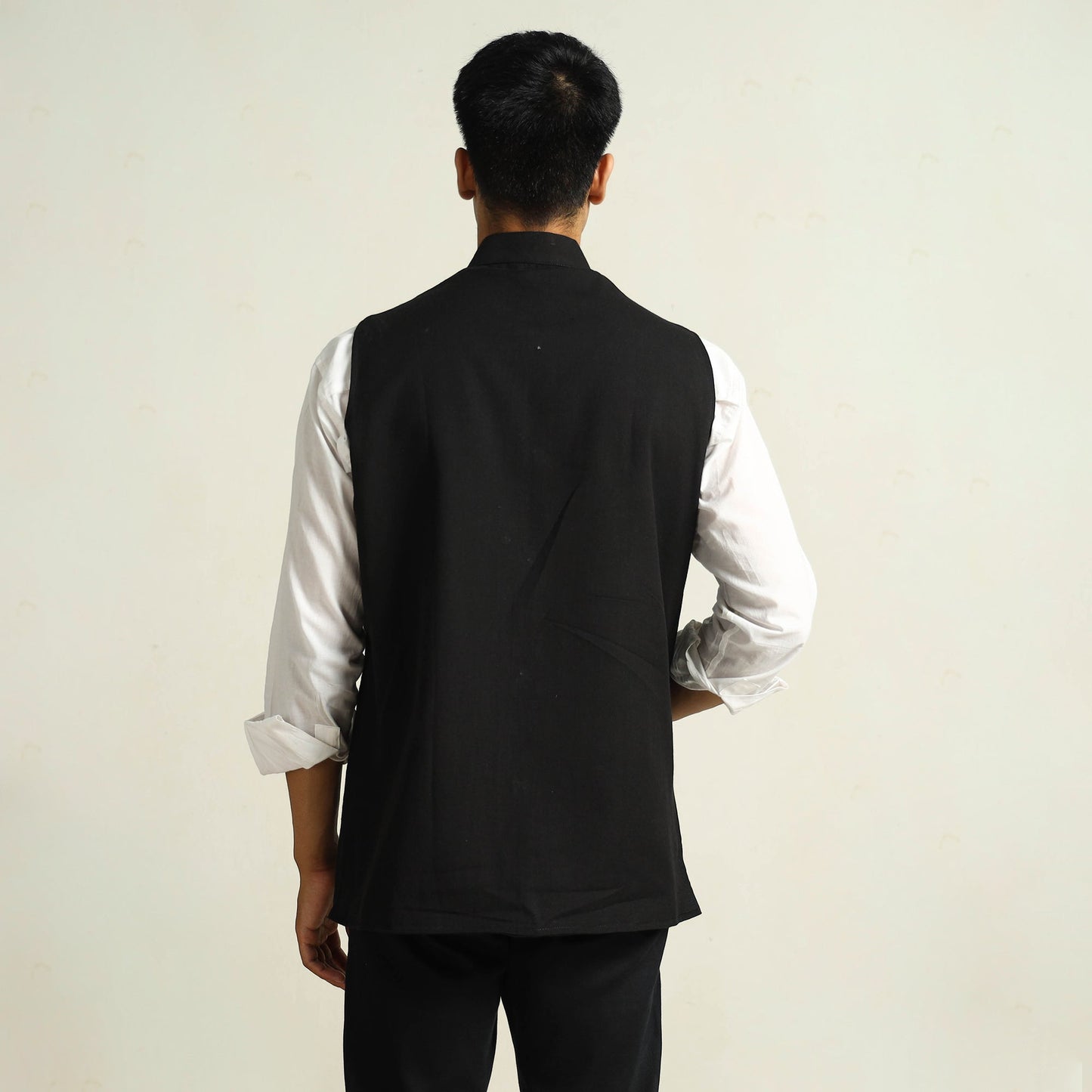 Pure Cotton Handloom Men Nehru Jacket 07