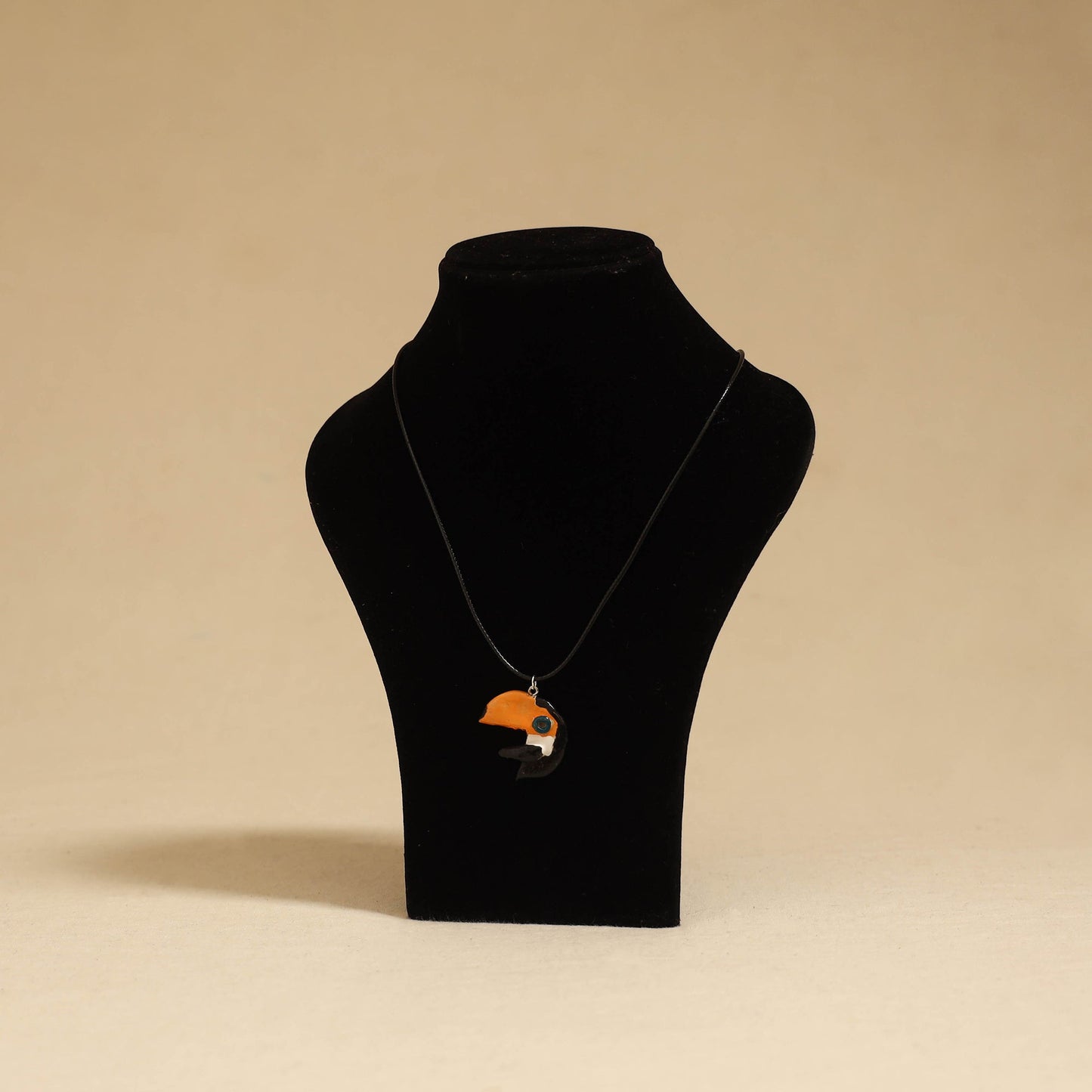 Quirklets handpainted clay pendant necklace 23 - handcrafted