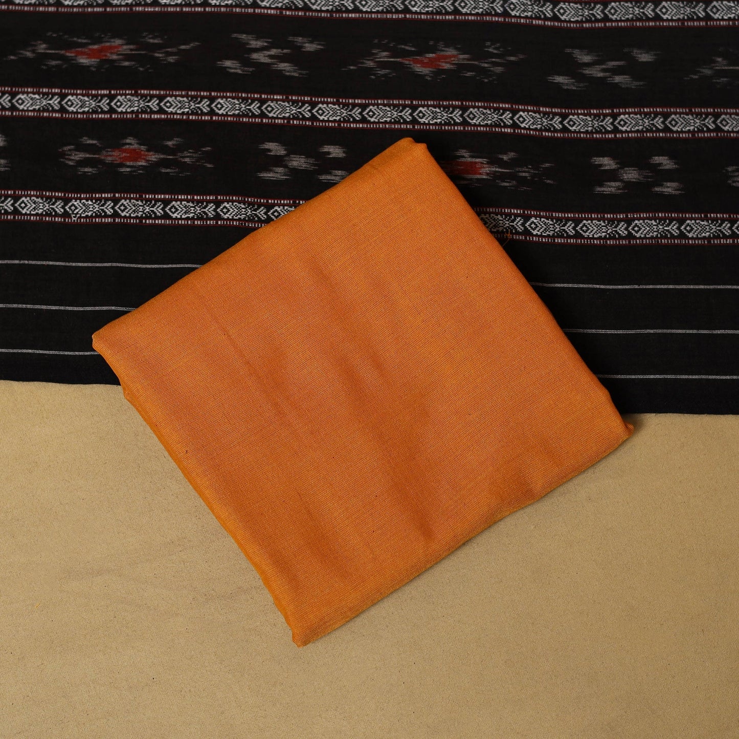 Sambalpuri ikat handloom cotton 3pc unstitched dress