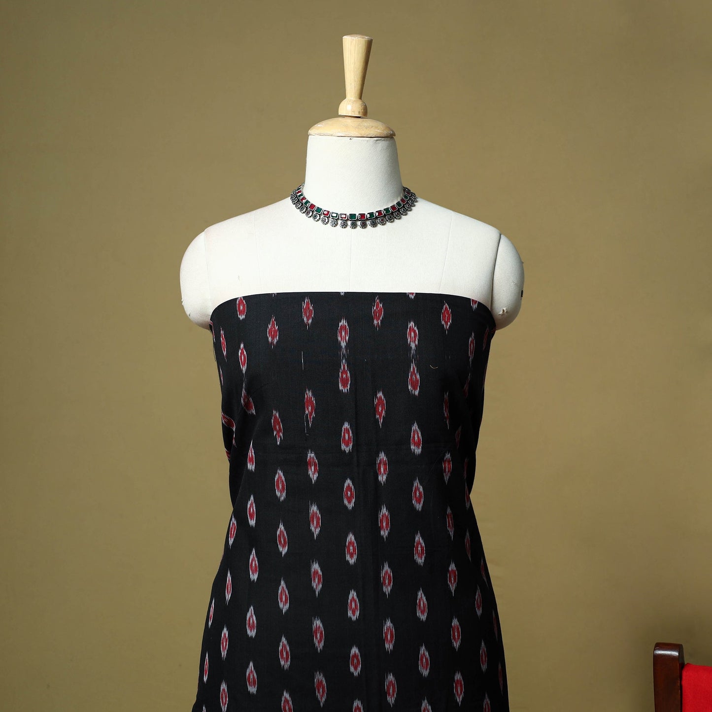 Sambalpuri ikat handloom cotton 3pc unstitched dress