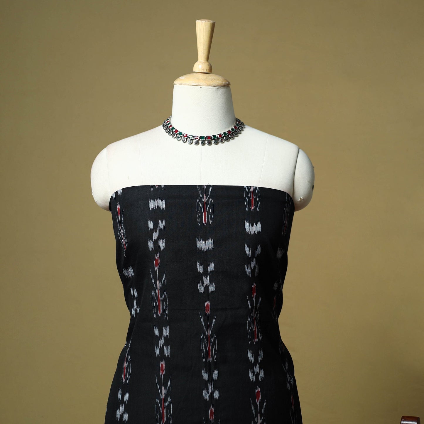 Sambalpuri ikat handloom cotton 3pc unstitched dress
