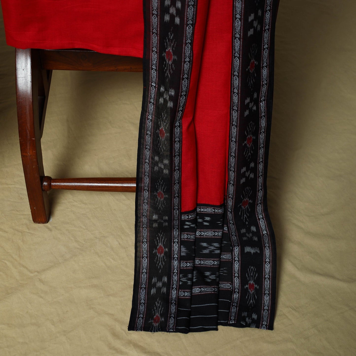 Sambalpuri ikat handloom cotton 3pc unstitched dress