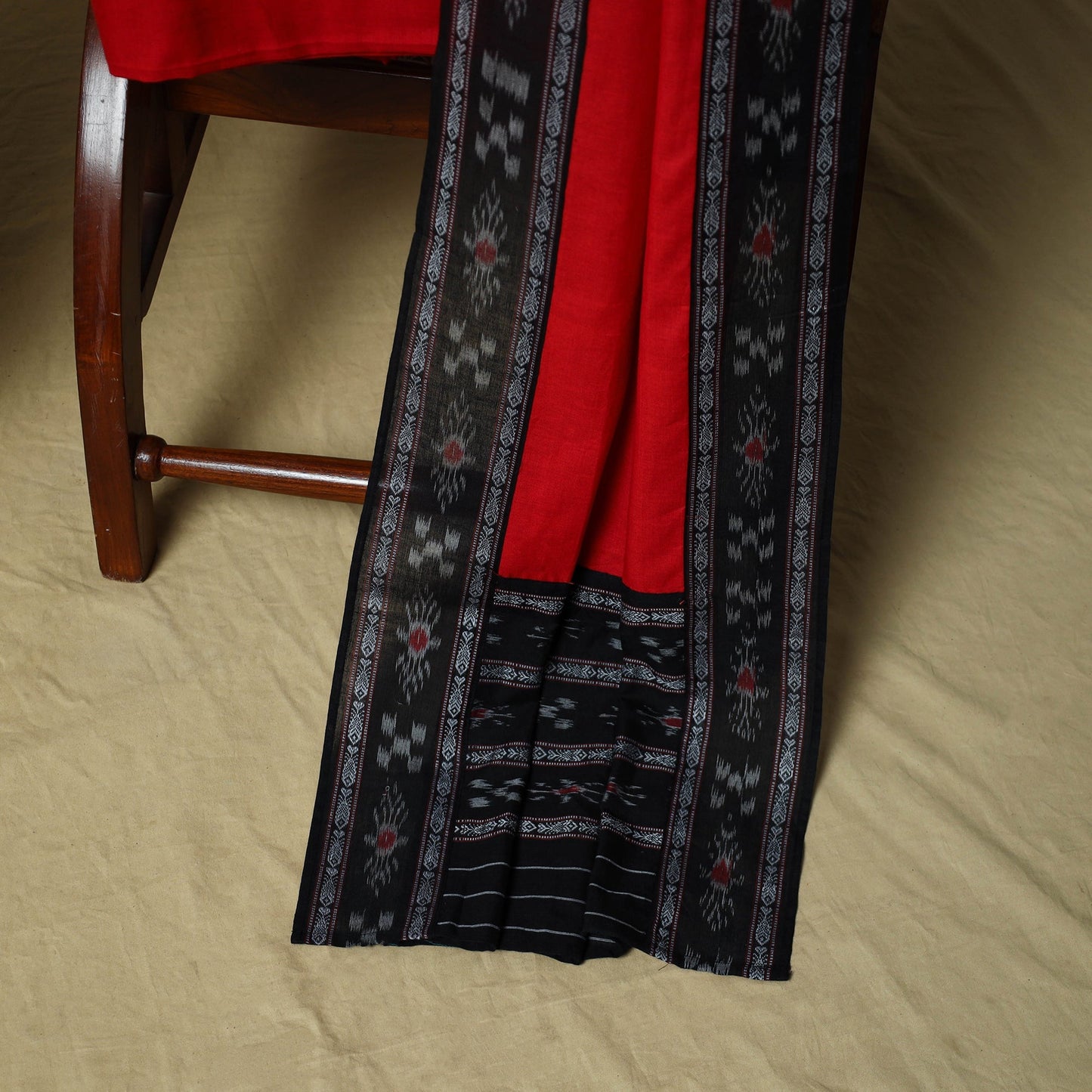 Sambalpuri ikat handloom cotton 3pc unstitched dress