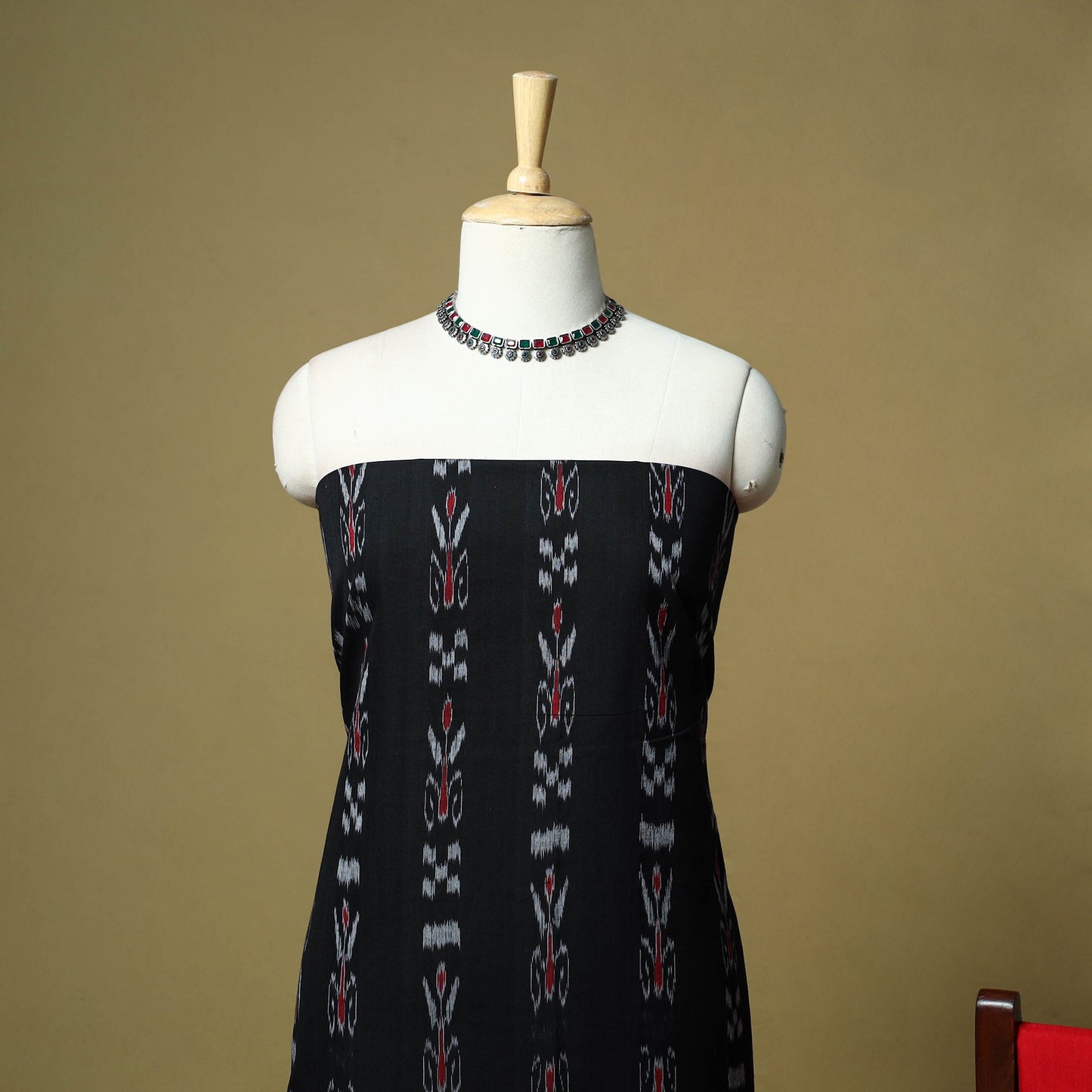 Sambalpuri ikat handloom cotton 3pc unstitched dress