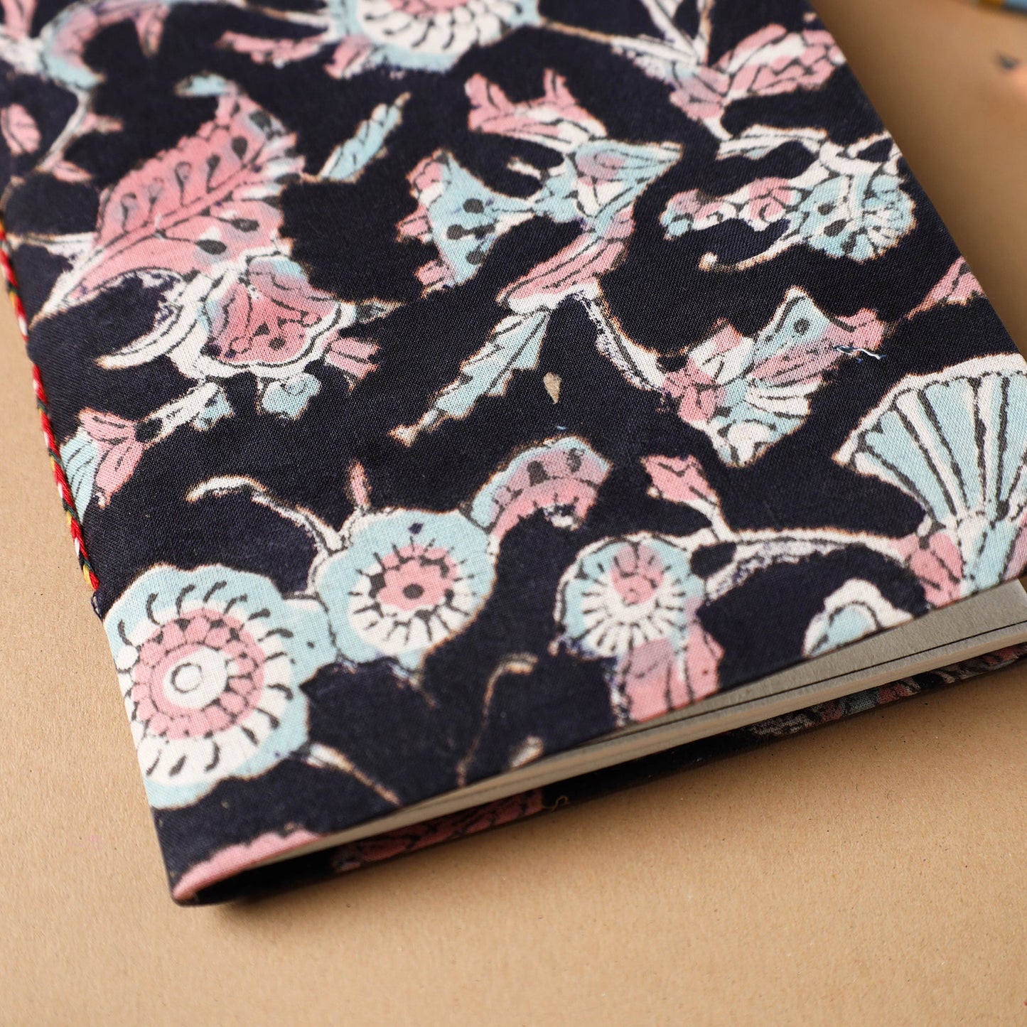 Sanganeri Fabric Cover Handmade Paper Notebook