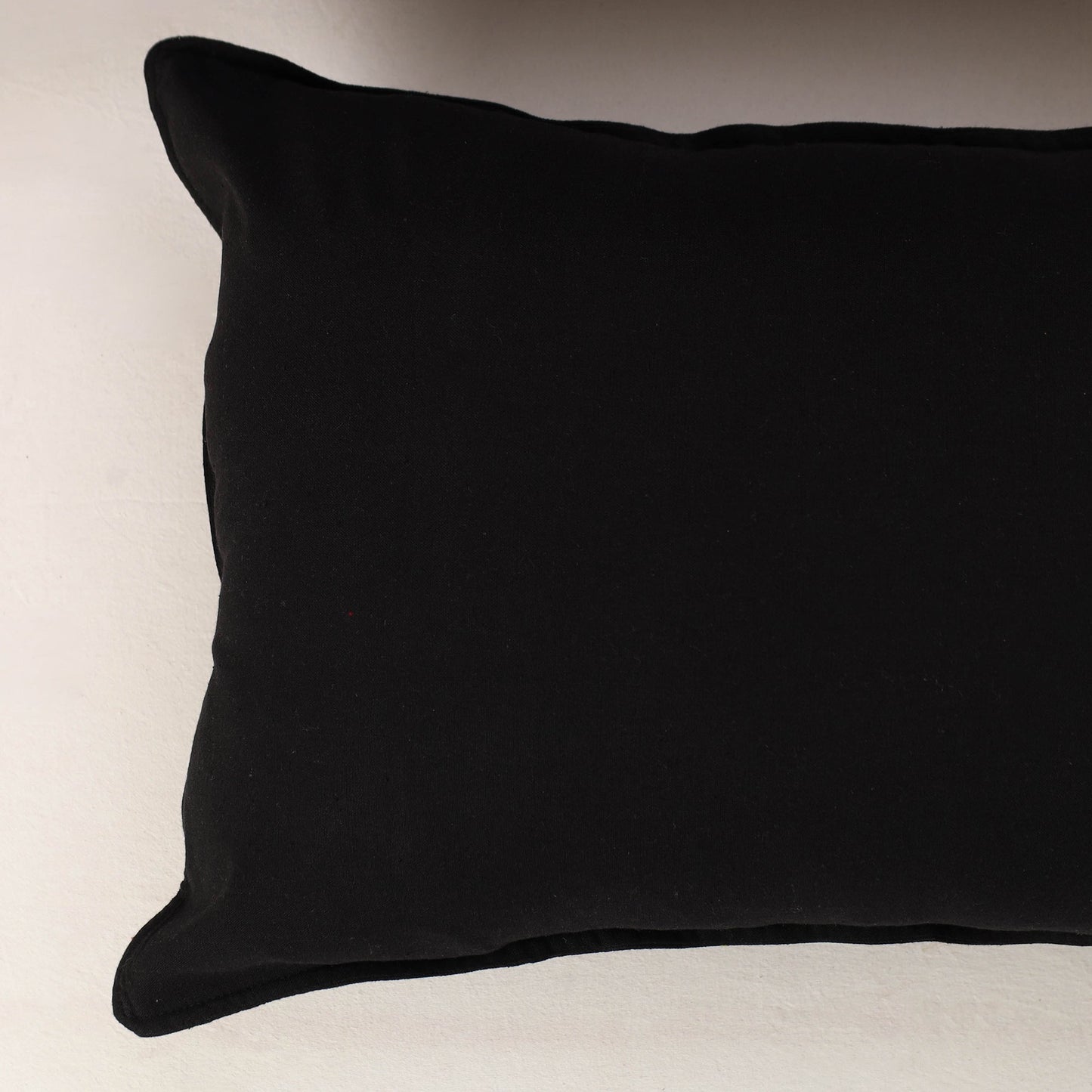 Black - set of 2 jhiri handloom cotton pillow covers 03