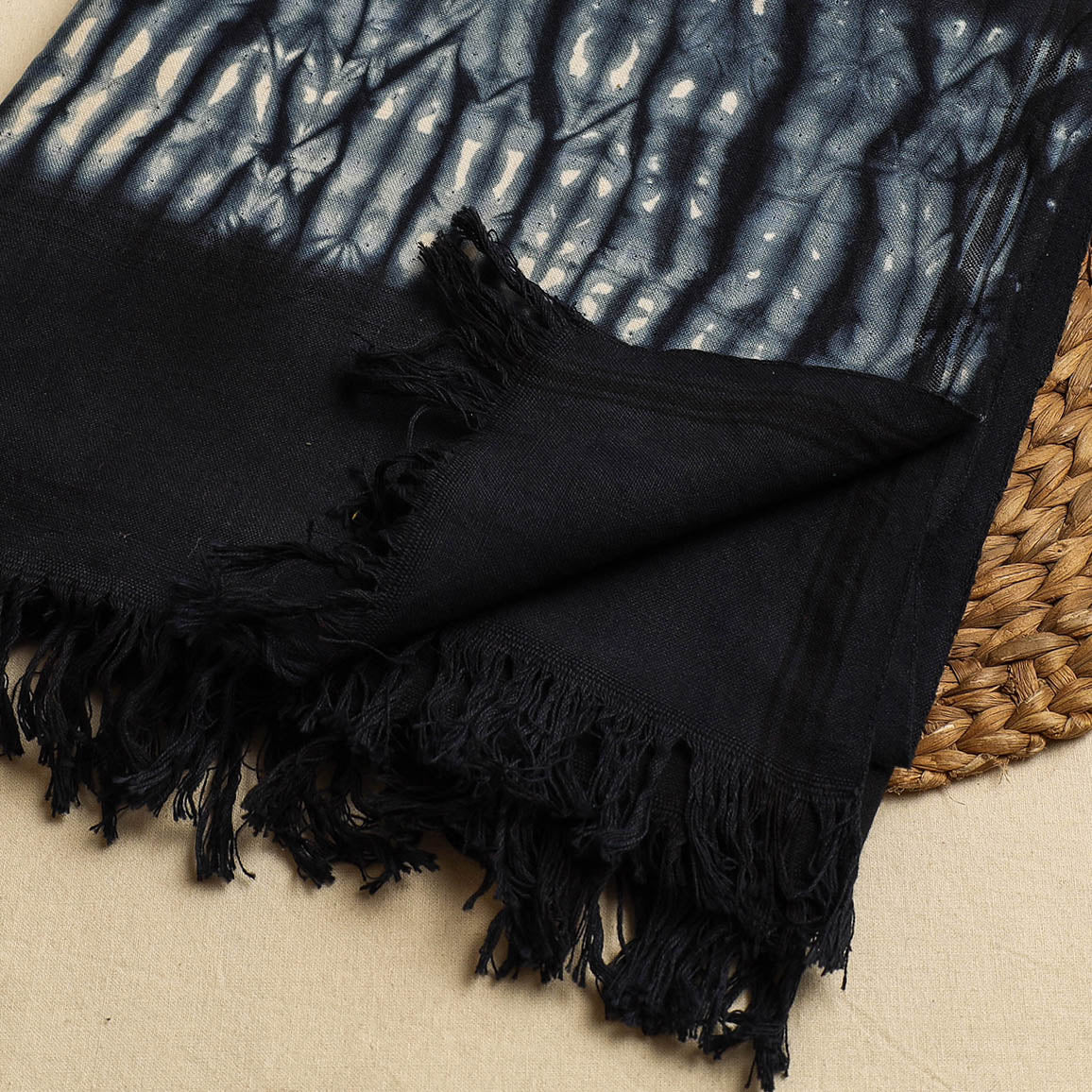 Jhiri Handloom Shibori Tie-Dye Pure Cotton Towel