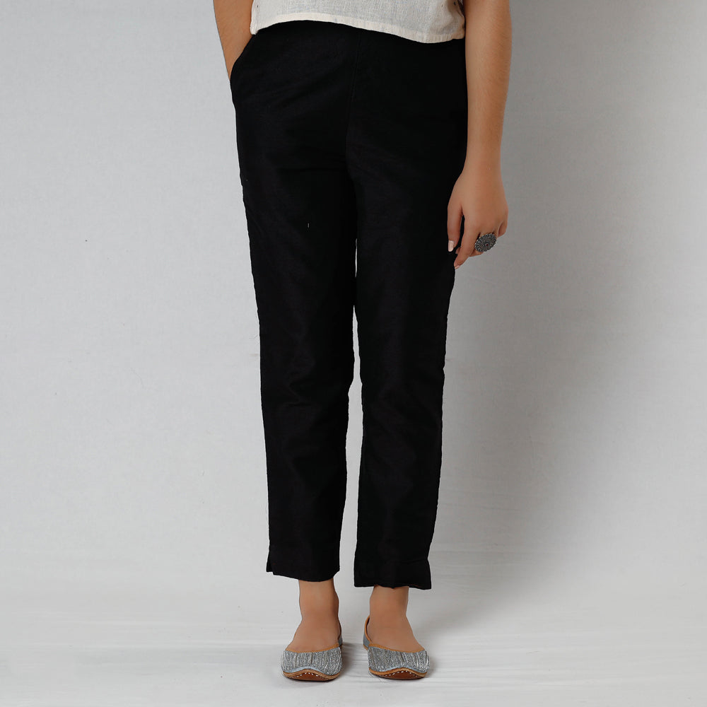 Buy Silk Tapered Casual Pant for Women Online at iTokri.com