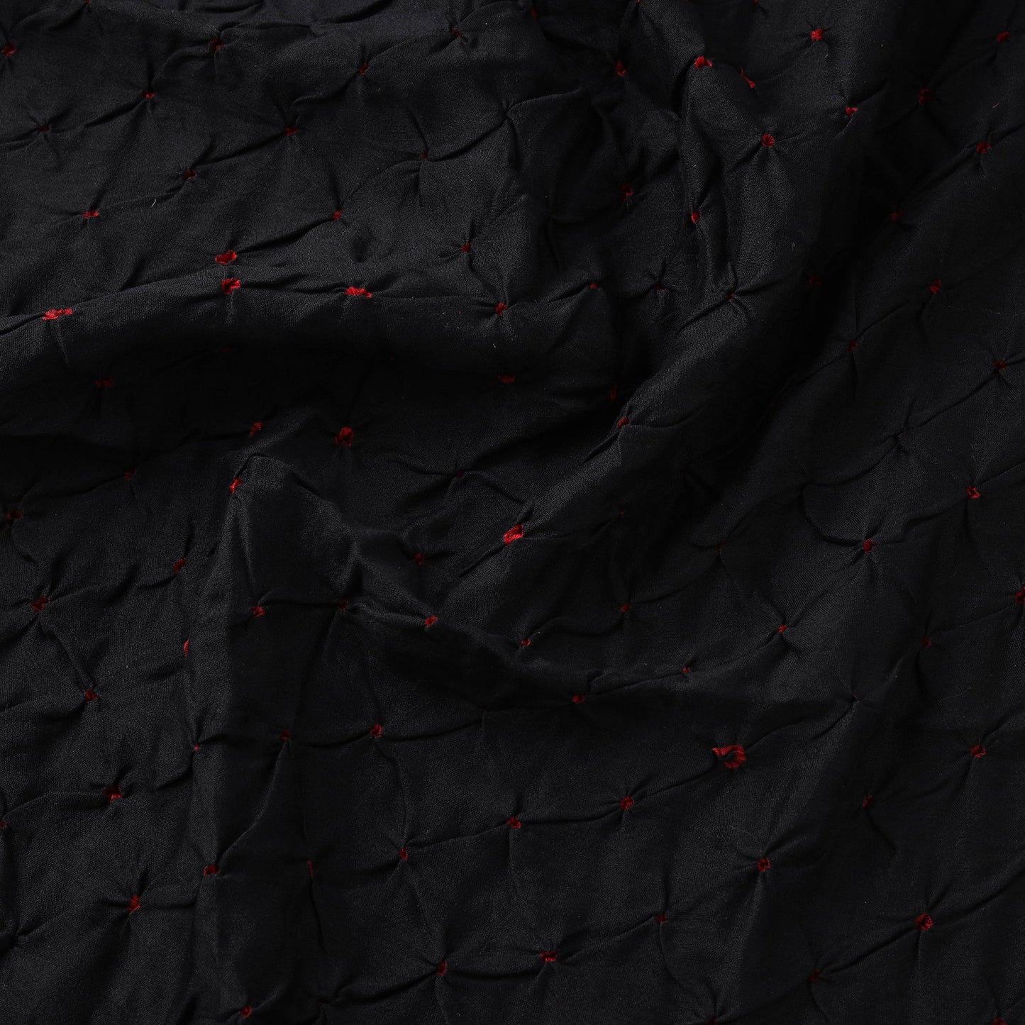 Silk tie-dye bandhani fabric with zari border 17