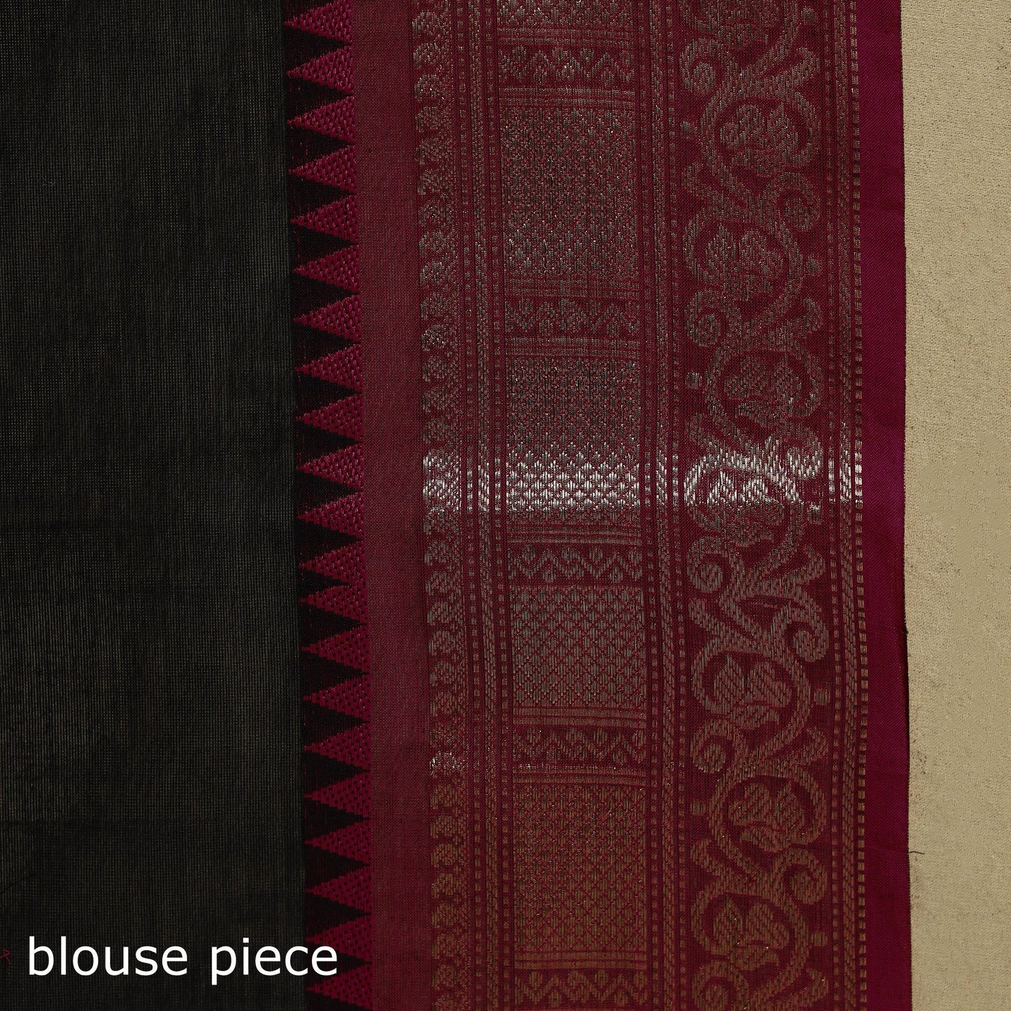 Thread buti cotton kanchipuram saree with border 02