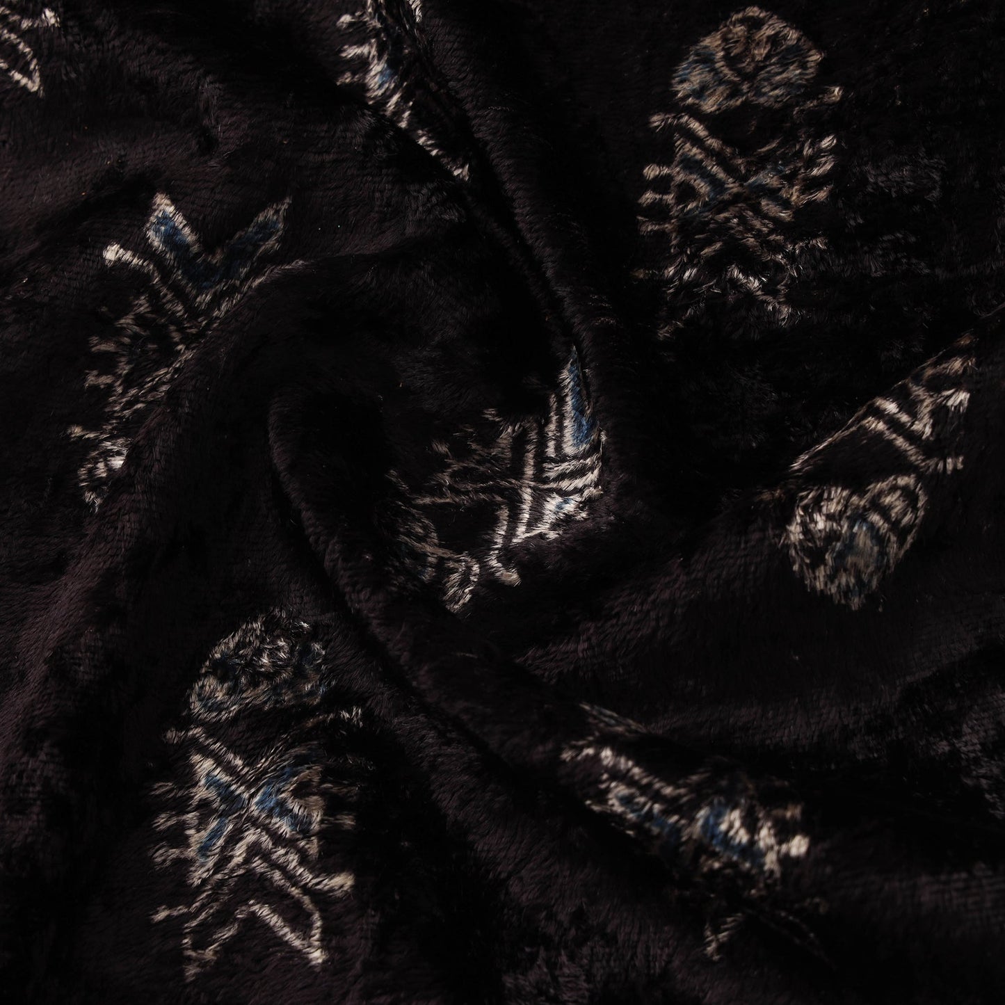 Velvet natural dyed hand fabric 10 - handcrafted