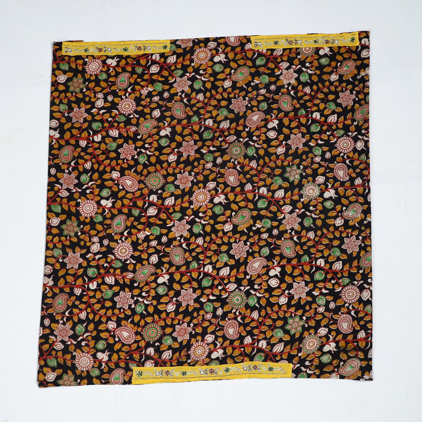 Black - zardozi hand embroidered kalamkari cotton blouse