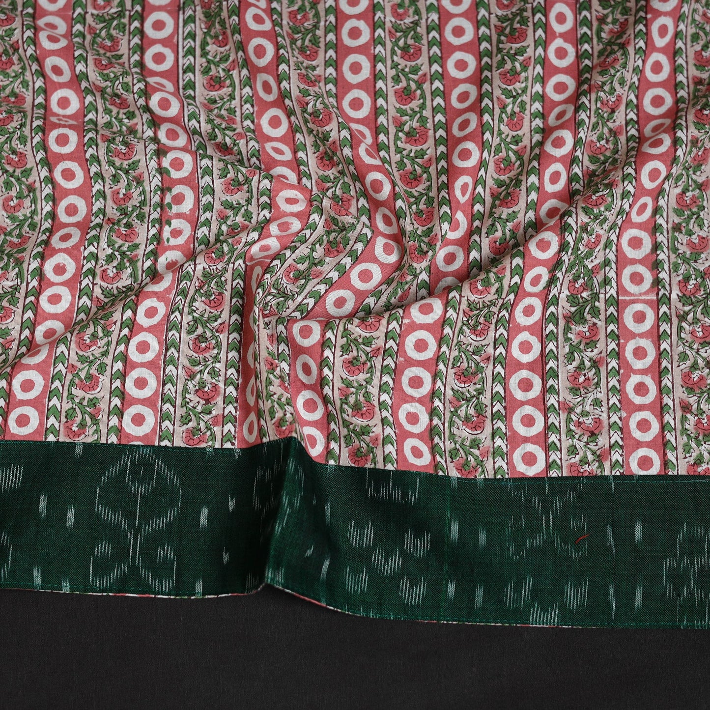 Block print cotton sanganeri blouse piece 05 - handcrafted