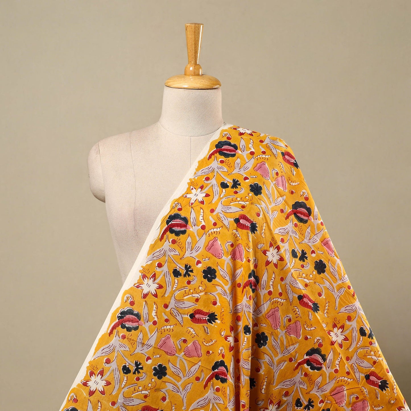 Block Print Cotton Sanganeri Fabric