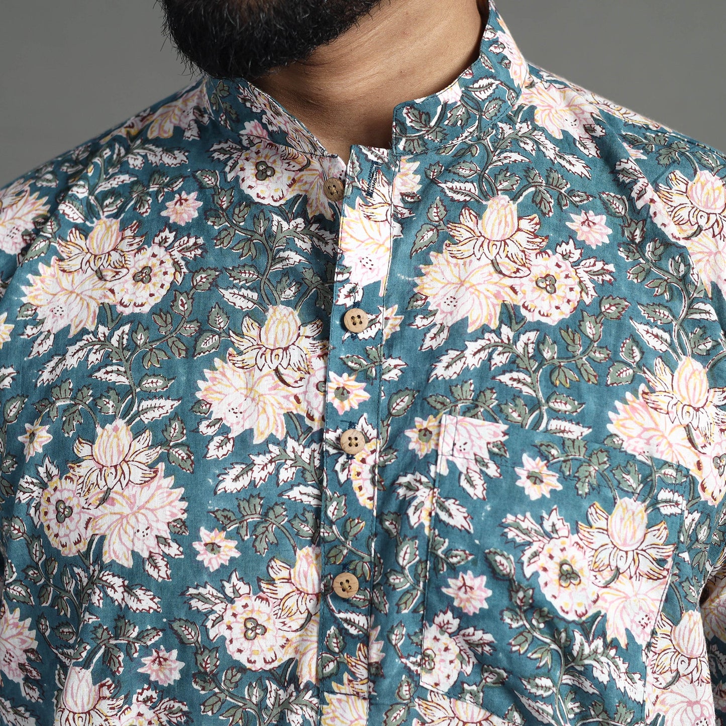 Shop Sanganeri Kurta for Men - Elegant Block Print Design